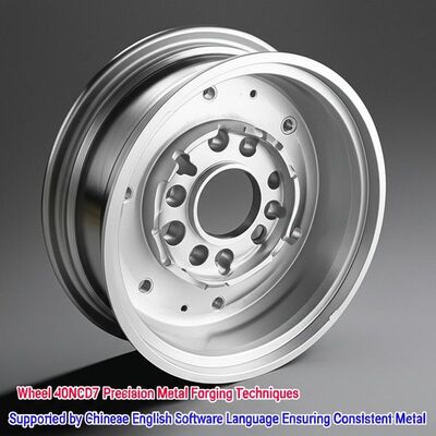 ホイール40NCD7 精密金属鍛造技術 中国語英語ソフトウェア言語によってサポートされ,一貫性のある金属を確保する